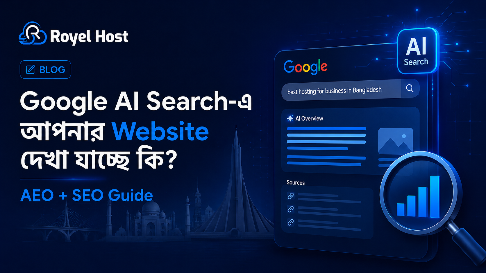 Google AI Search SEO এবং AEO guide for Bangladesh business website