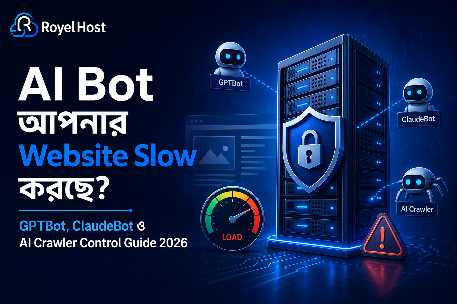 AI Bot Website Slow করছে? GPTBot, ClaudeBot ও AI Crawler Control Guide 2026
