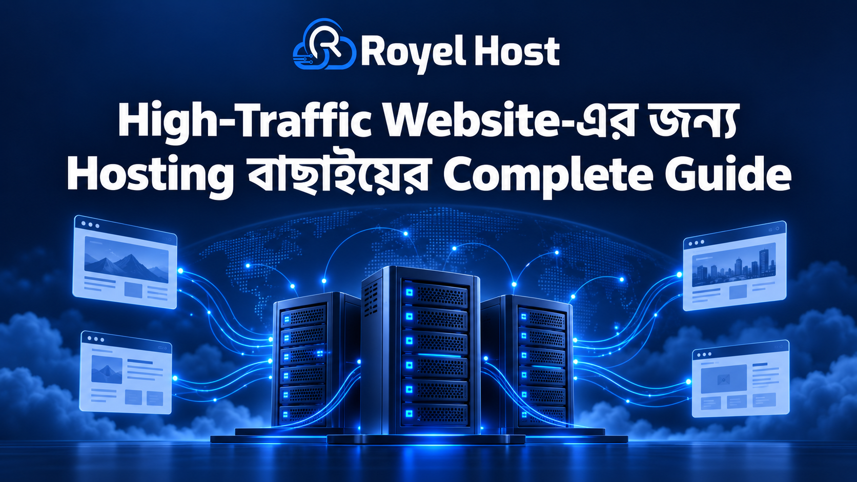 High-Traffic Website-এর hosting বাছাইয়ে server resource, caching, scalability ও performance যাচাইয়ের guide
