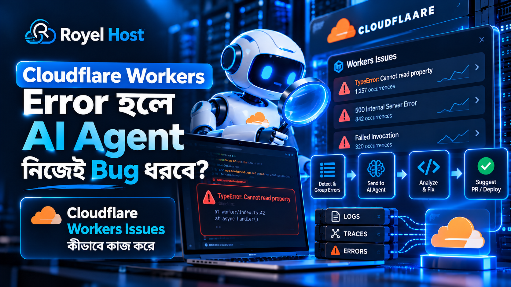 Cloudflare Workers Issues AI Agent Bug Detection Debugging Coding Agent Production Error Monitoring Guide Today 4:45 PM