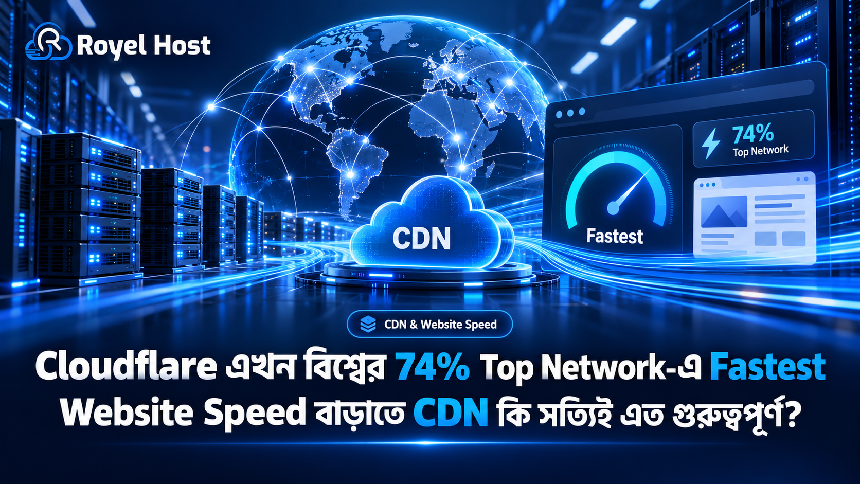 Cloudflare CDN Website Speed 74 Percent Top Network Performance Hosting vs CDN Guide