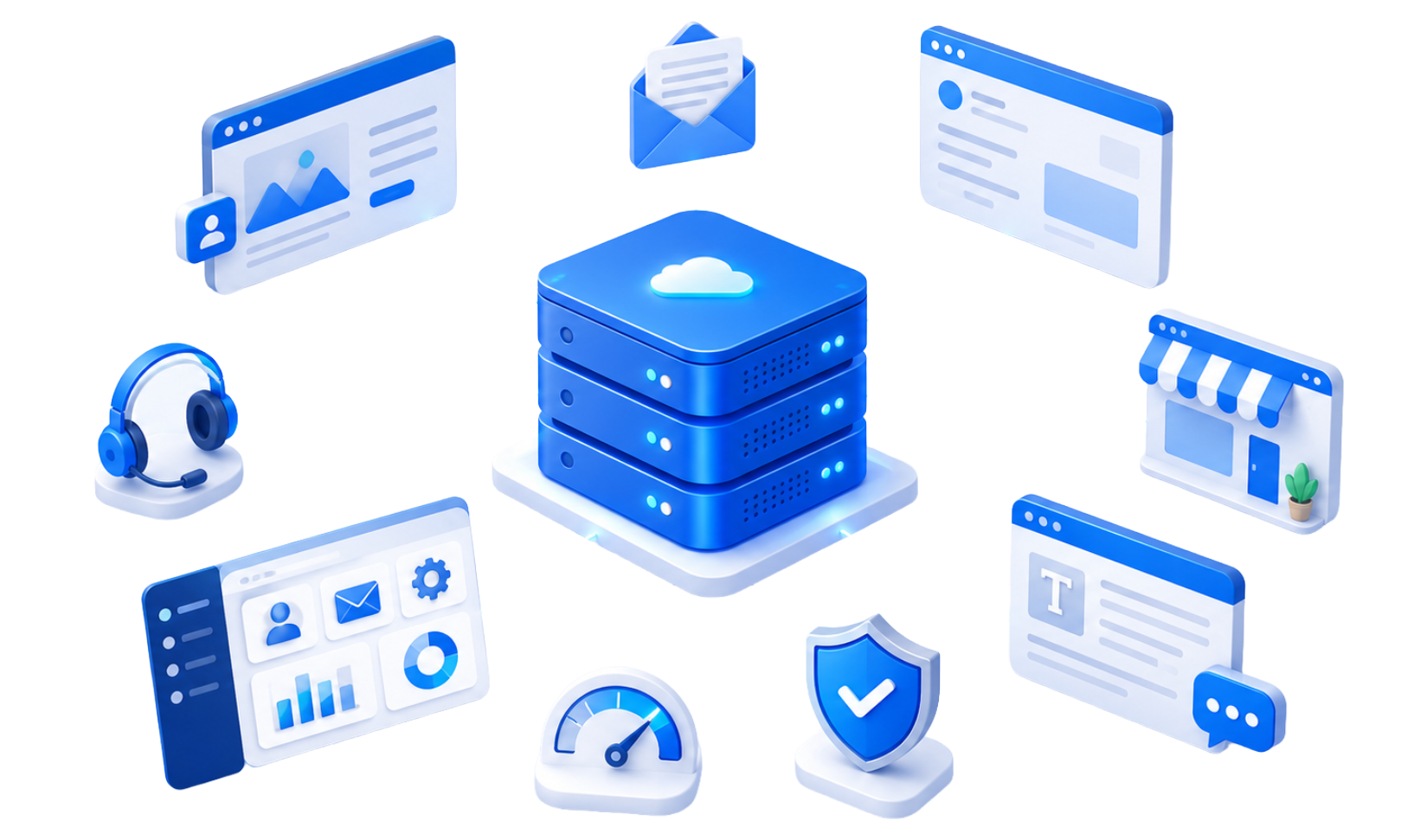 Offshore hosting benefits network illustration