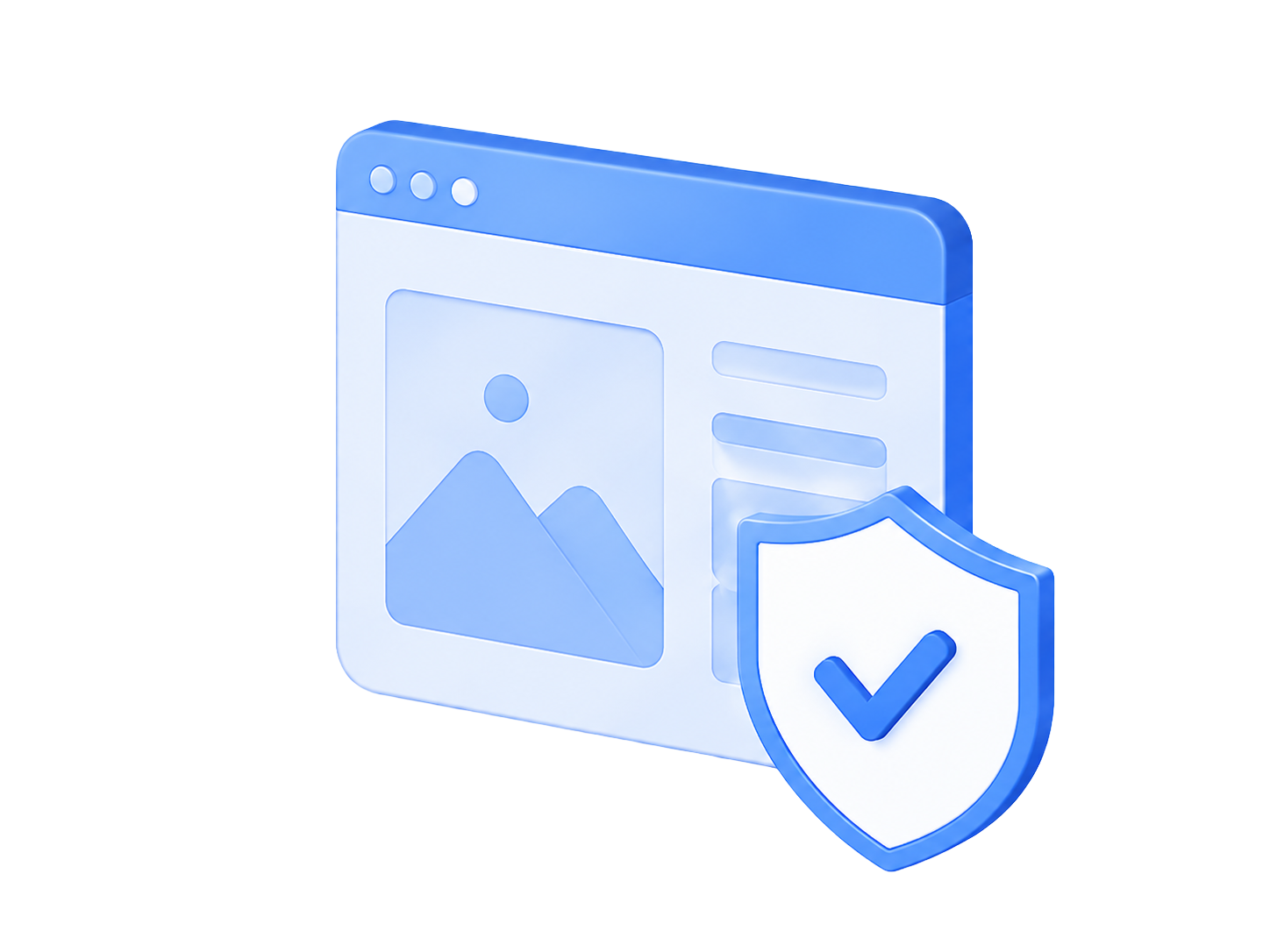Security shield and user verification illustration