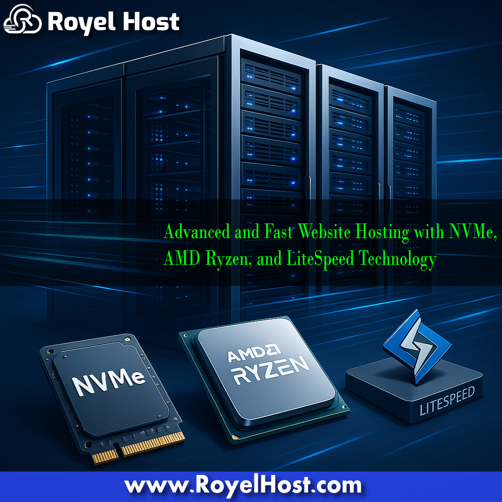 RoyelHost.com: Advanced and Fast Website Hosting with NVMe, AMD Ryzen, and LiteSpeed Technology